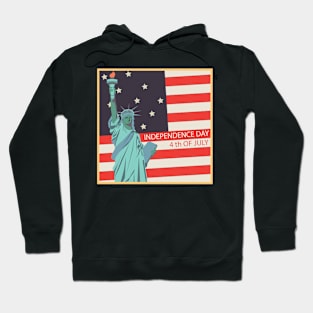 independence day usa vintage liberty america united states retro Hoodie